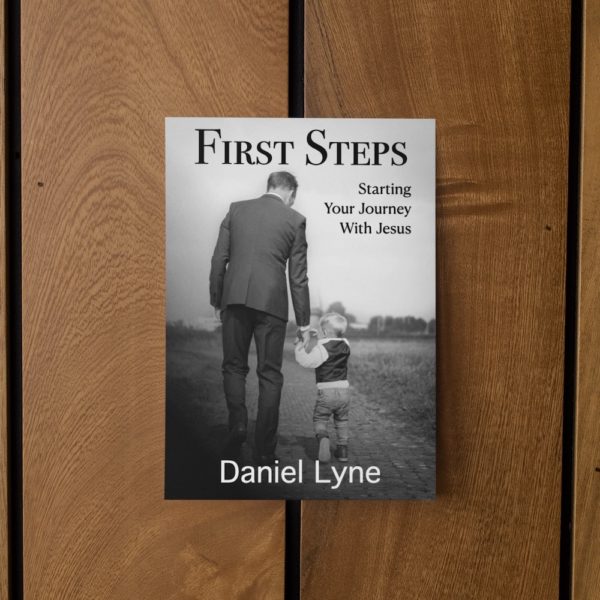 First Steps Booklet Cover on Timber Background Square
