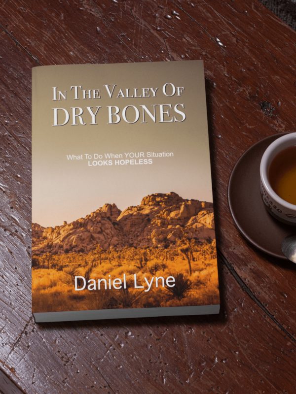 In The Valley Of Dry Bones Book on table - Daniel Lyne